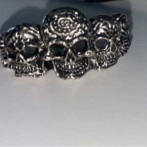 Rock Rebel skull ring mens or womens